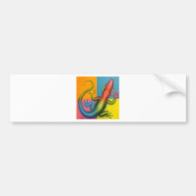 Karma Chameleon Pop Art Bumper Sticker