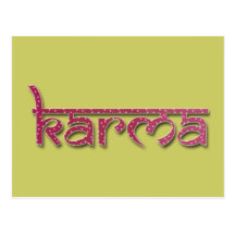 karma postcards