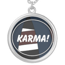 Karma!  - Sterling Silver-Plate Necklace