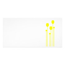 Karte lang Einladung blume tulpe love gelb Photokarte