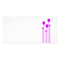 Karte lang Einladung blume tulpe love lila pink Photo Karten Vorlage