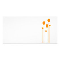 Karte lang Einladung blume tulpe love orange Personalisierte Photo Karte