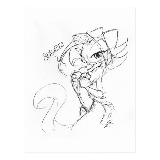 Kat Squeeze Postcard