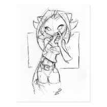 Kat Tooth Pick postcards