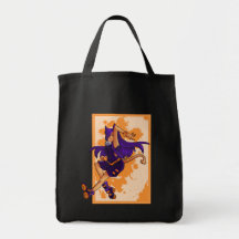 Kat w/ Blades Black Tote Tote Bag