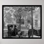 Katherine Wright in a Carriage in Dayton, OH 1898 Print
