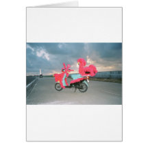 Kathlee's Key West Tacky Scooter Greeting Card