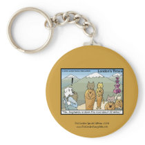Katmandu & Dogmandu Cartoon Canvas Keychain