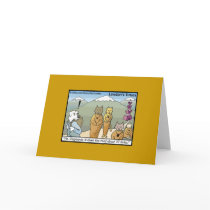 Katmandu & Dogmandu Cartoon Funny Greeting Card