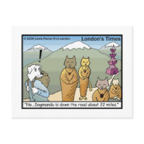 Katmandu & Dogmandu Cartoon Funny Postcards