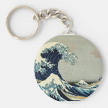Katsushika Hokusai's Great Wave off Kanagawa Key Chains