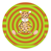Katze Runde Aufkleber