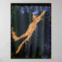 Katzen - 006 - Backwards Glance Print
