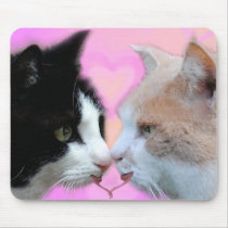 Katzen Liebespaar Mauspad