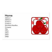 Kawaii Apple Basket (Boy) Business Cards