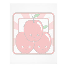 Kawaii Apple Basket (Boy) Personalized Letterhead