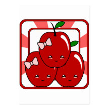 Kawaii Apple Basket (Girl) Business Card
