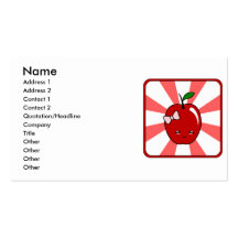 Kawaii Apple (Girl) Business Card