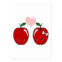 Kawaii Apple Love Business Card