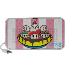 Kawaii Banana Split Ice Cream Sundae Speakers