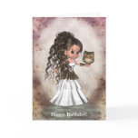 Kawaii Beautiful Athena Greek Goddess Card