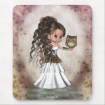 Kawaii Beautiful Athena Greek Goddess Mousepad