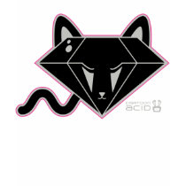 Kawaii Black Diamond Kitty Cat T-Shirt
