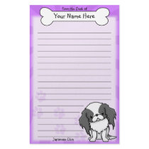 Kawaii Black & White Japanese Chin Stationery