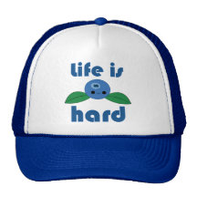 Kawaii Blueberry Life is Hard hat