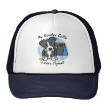 Kawaii Border Collie Flyball Hat
