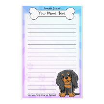 Kawaii BT Cavalier King Charles Spaniel Stationery