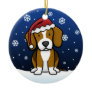Kawaii Cartoon Beagle Christmas Christmas Ornaments