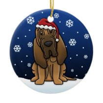 Kawaii Cartoon Bloodhound Christmas Christmas Tree Ornaments