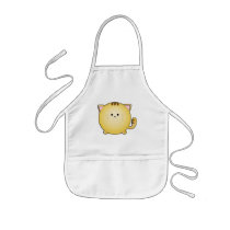 Kawaii Cartoon Cat Kid's Apron