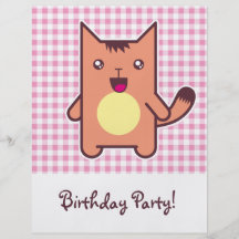 Kawaii cat custom flyer