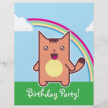 Kawaii cat flyer