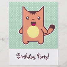 Kawaii cat flyer