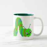 KAWAII CATERPILLAR FUZZY FRIEND COFFEE MUG