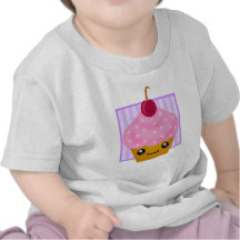 Kawaii Cherry Cupcake Apparel Tees