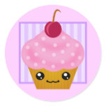 Kawaii Cherry Cupcake Sticker
