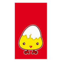Kawaii chick bookmark business cards