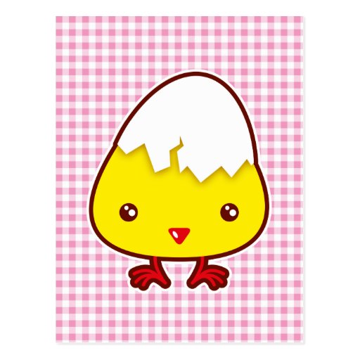 Kawaii chick postcards