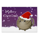 Kawaii christmas brown tabby kitty cat cards