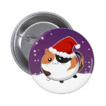 Kawaii christmas calico kitty cat buttons