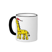 Kawaii Christmas Giraffe Coffee Mug