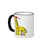 Kawaii Christmas Giraffe mugs