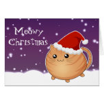 Kawaii christmas orange tabby kitty cat cards