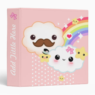 Kawaii Binders, Custom Kawaii Binder Designs, 3 Ring Binders