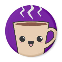 Kawaii Coffee Monster Fridge Magnets