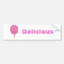 Kawaii Cotton Candy Bumper Sticker